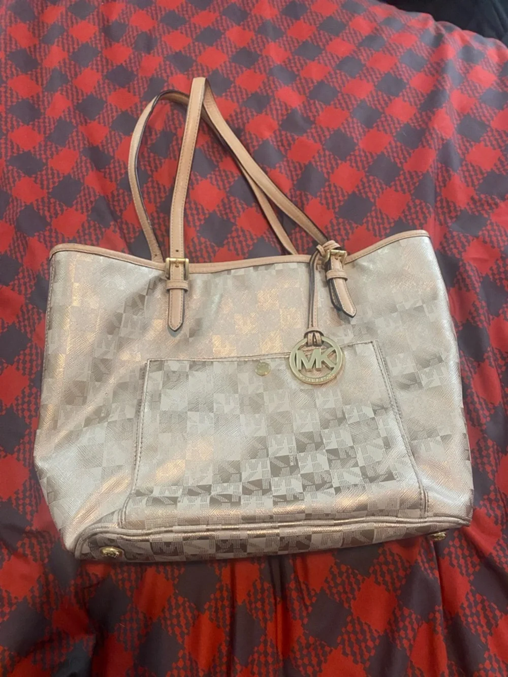 Michael Kors Metallic Tote - Picture 1 of 10